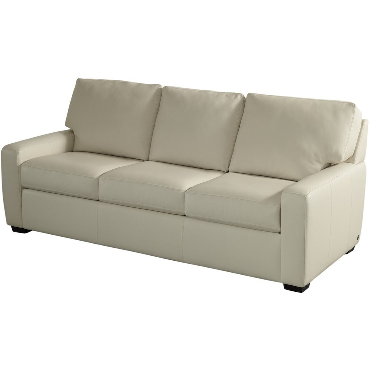 American Leather Carson CSN SO3 ST Contemporary Leather Sofa With Wood American Leather Carson CSN SO3 ST Contemporary Leather Sofa With Wood